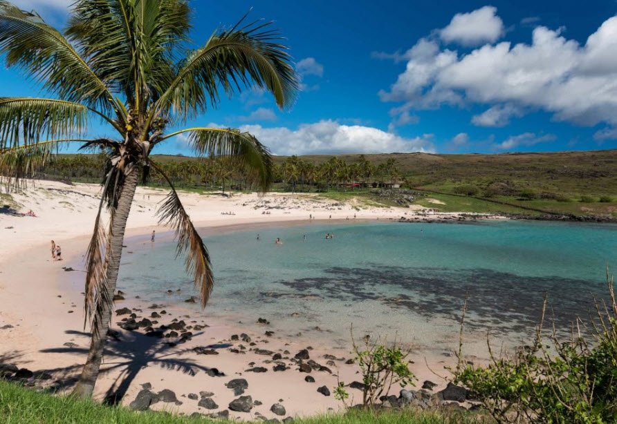 Anakena Beach, Easter Island, Chile